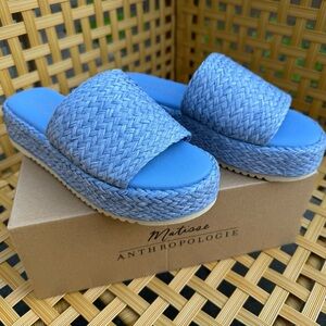 Matisse Montego Platform Slides by Anthropologie, Blue “light purple”, Women’s 6